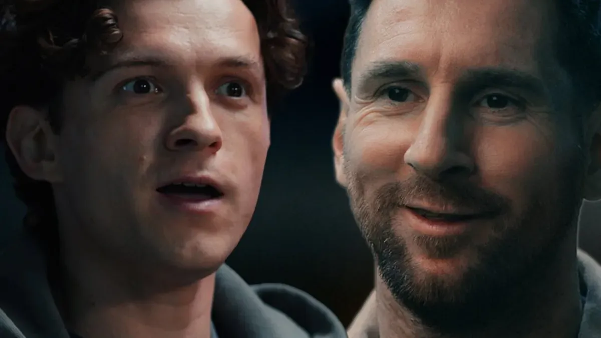 Tom Holland y Lionel Messi